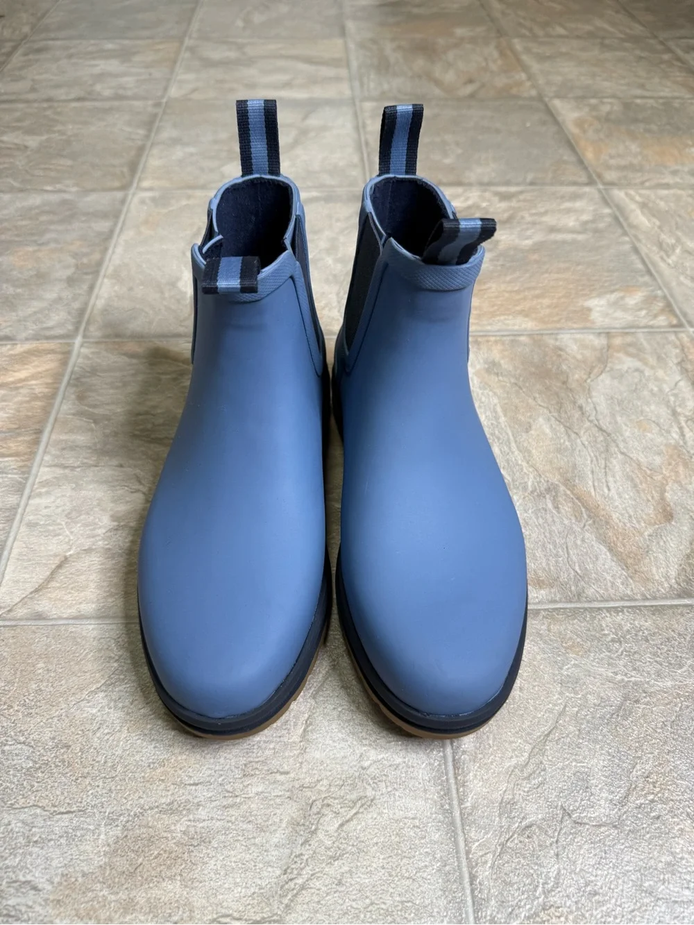 L.L. Bean Rugged Wellie Chelsea Rain Boot Women’s Shoe Size 7 Blue Preowned